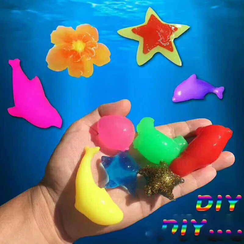 

2019 NEW Slime Water mist beads magic Water Elf Magic Water Mist Child DIYAction figure Ocean Animal Toy gift