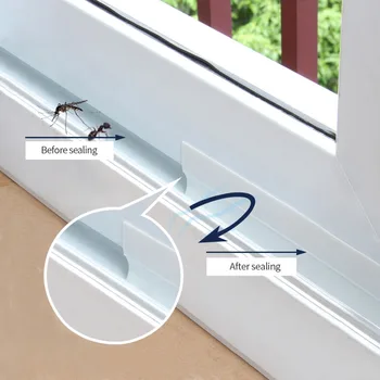 

5M Sealing Tape Window Self Adhesive Silicone Waterproof DIY Cut 35mm Living Room Bedroom White Door Strip Home Accessories