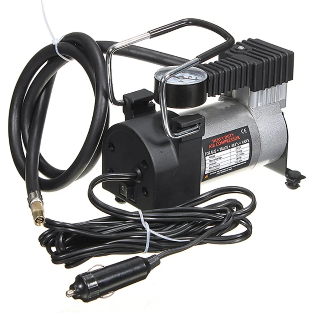 

Portable 12V 14A Car Auto Electric Air Compressor Tire Inflator Pump with Extended Power Cord with Cigarette Lighter Plug Newhot
