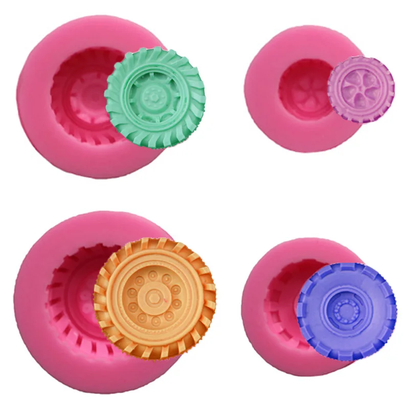 Car motorcycle tires Wheel shape Food grade Silicone Mold DIY Fondant
