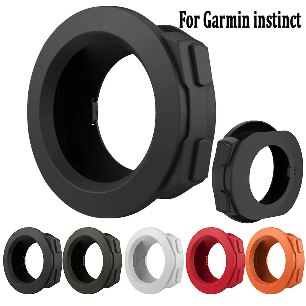 

For Garmin instinct Silicone Frame Case Cover Bumper Protector Shell Smart Cover Watch Full Case Cover New Fashion