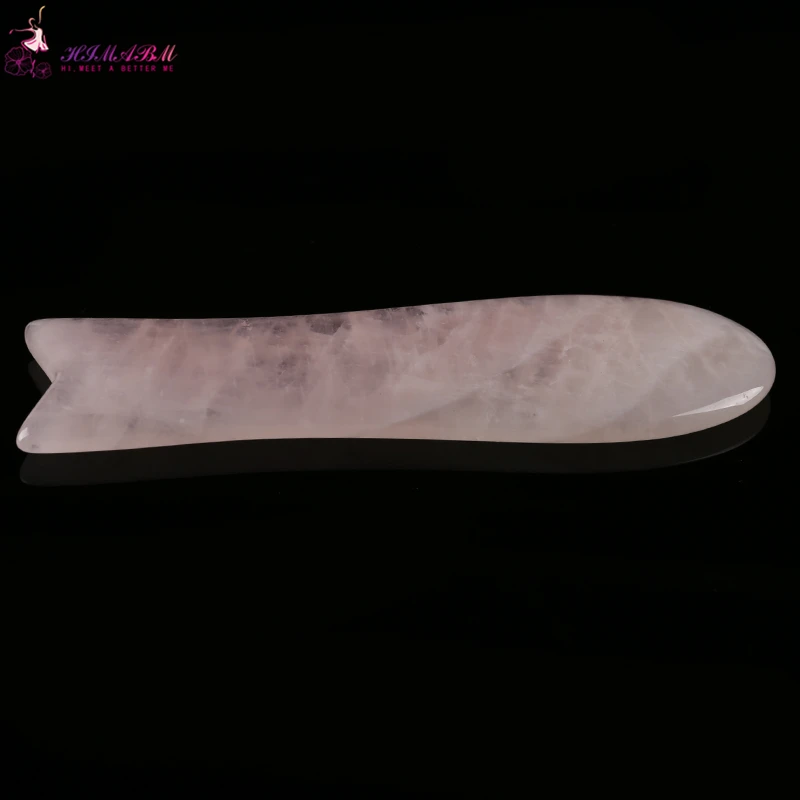 Natural RoseQuartz Body Massage Stone Fish Shape GuaSha Board for Health Care Reiking Healing item relax tool acupunture point Natural RoseQuartz Body Massage Stone Fish Shape GuaSha Board for Health Care Reiking Healing item relax tool acupunture point
