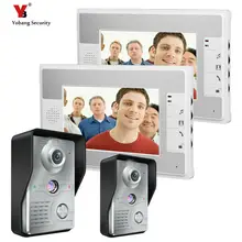 Yobang Security 7 Inch Video Door Phone Doorbell video Intercom 2 camera 2-monitor Night Vision door bell camera video Intercom