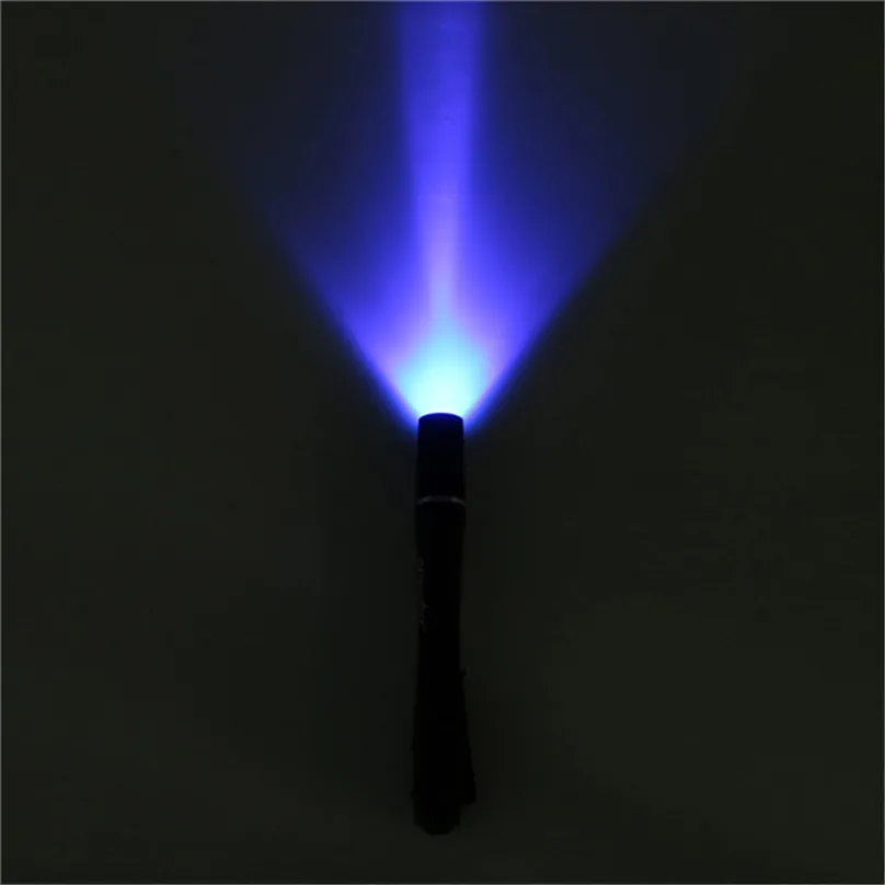 UV Ultra Violet LED Flashlight Pen Light LED Flashlight Purple Inspection 2x AAA Lamp Outdoor Bicycle Lights #4M14 (3)