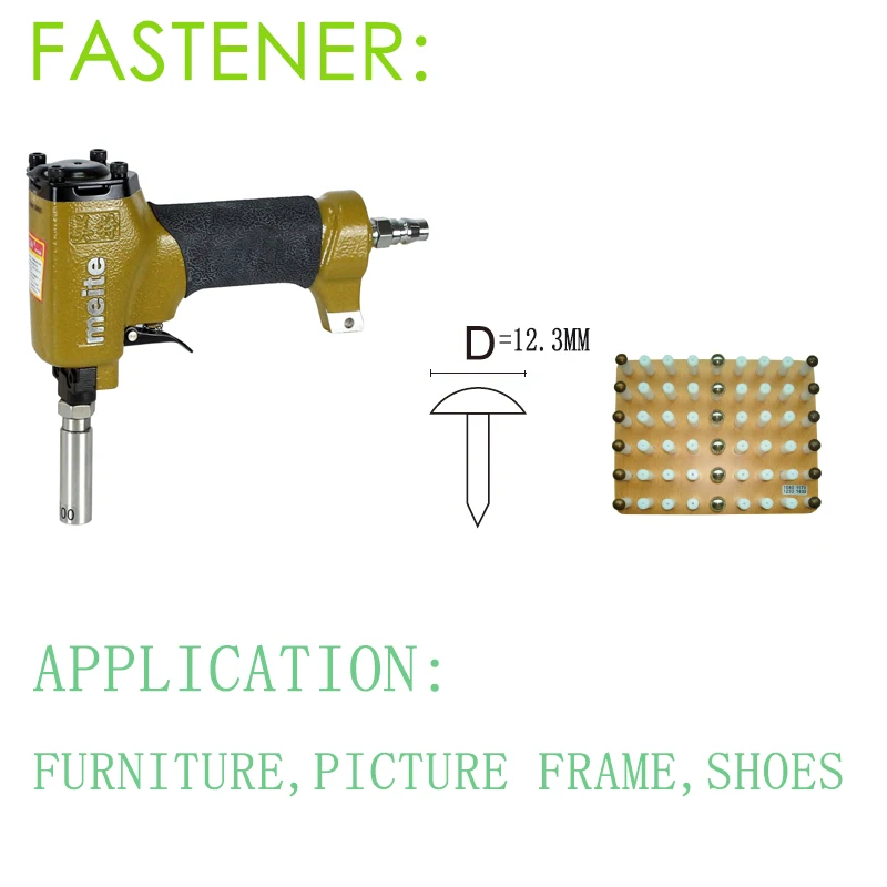 MEITE ZN1230 air deco-nailer пневмолоток, в головке диаметром 12,3 мм для мебели, фоторамка, обувь Mar.18 обновление