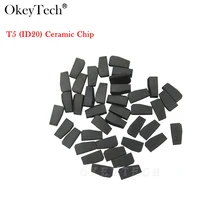 Okeytech 50pcs/lot Wholesale High Quality Car Key Chip T5 ID20 Chip Carbon Ceramic Transponder ID T5-20 Chip Original New Blank цена Okeytech 50pcs/lot Wholesale High Quality Car Key Chip T5 ID20 Chip Carbon Ceramic Transponder ID T5-20 Chip Original New Blank цены онлайн