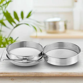 

Honey Strainer Double Sieve Stainless Steel Apiary Beekeeping Honey Filter Tools Hot Sale