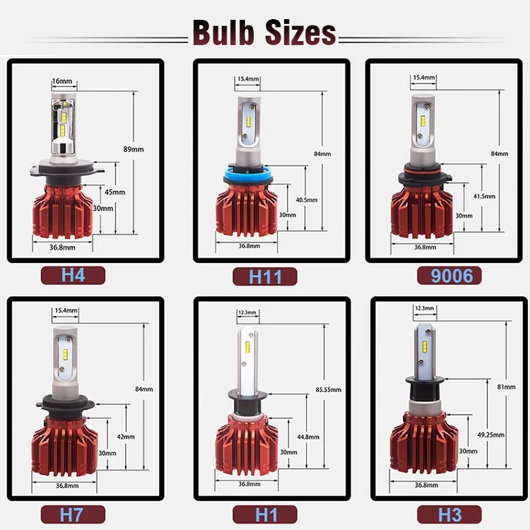 OKEEN 2x CSP H8 H11 лампа H4 Led H7 H1 H3 автомобильные лампы для передних фар для авто H27 881 HB3 HB4 светодиодный автомобильный 12V 72W фары для 8000LM 6500K белый