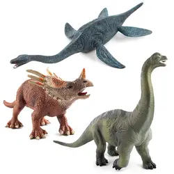 ZXZ Юрского периода Velociraptor Динозавров Плезиозавр игрушки Фигурки животных модель коллекция обучения Развивающие детские игрушки, подарки