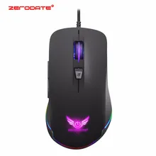 Проводная оптическая игровая мышь USB перезаряжаемая мышь RGB светильник Модель 7 кнопок 4800 dpi для ноутбука компьютерная мышь