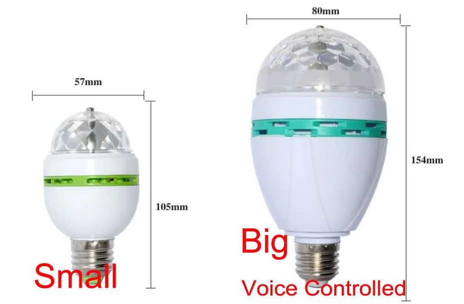 E27 3 Вт красочный Авто вращающийся RGB светодиодный светильник сценический светильник диско DJ вечерние лампы Праздничная лампа для бара KTV светильник ing голосовой контроль