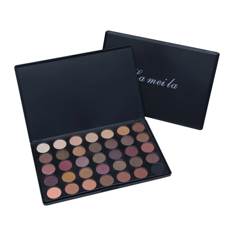 

Orange Color Earth Color Eyeshadow Tray Mix Is Not Easy To Remove Makeup 35 Shimmer Colors Pearlescent Matte Eyeshadow TSLM1