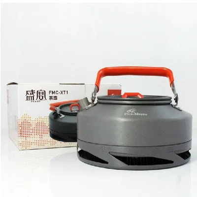 Venta caliente 0.8L olla fuego Arce FMC-XT1 ultraligero 242g camping hervidor de aluminio Intercambiador de Calor hervir agua/hacer café /té cocinero