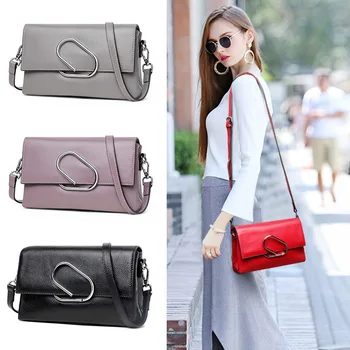 

2018 New Fashion Shoulder Bag Vintage Ladies' PU Leather Handbag Casual Small Messenger Crossbody Bags Hasp Women Bag Sac A Main