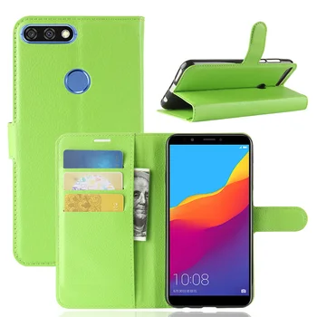 

500pcs Leather Flip Litchi Pattern Wallet Card Slot Case For Huawei Honor 20i V20 8A Pro 8X Max Magic 2 Shockporoof Full Cover