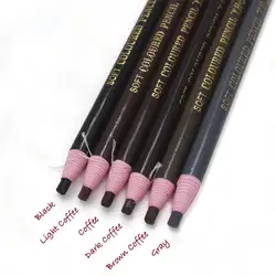 1 шт Водонепроницаемый карандаш для бровей Бесплатная резки естественный длительный Краски чёрный; коричневый Кофе Microblading Постоянный