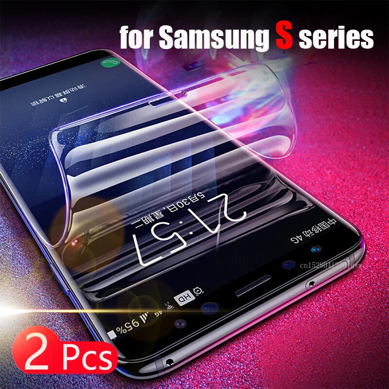 

2PCS Full Cover Soft Hydrogel Film for Samsung Galaxy S10 PLUS S10E Note 8 Note 9 S8 S9 Screen Protector S9 S8 Edge Plus No Glas