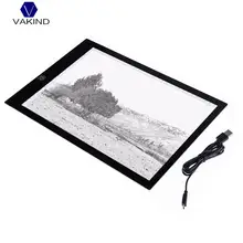 Big sale VAKIND Ultra-Thin A4 LED Light Copy Painting Drawing Board Touch Type Animation Copy Tracing Pad Light Box Tablet Dimmable