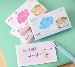 Kawaii Мини примечание мультфильм заметки милые блокноты наклейки Бумага блокнот канцелярские Papeleria школьные принадлежности заметки