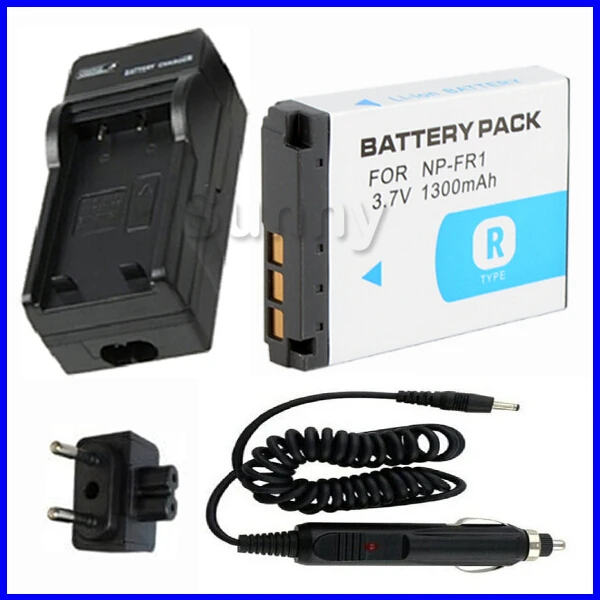 NP FR1 Battery + Charger For SONY Cyber Shot DSC G1, DSC P100,DSC P120,DSC P150,DSC P200,DSC T30