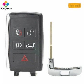 

KEYECU Smart Remote Car Key Shell Case With 5 Button - FOB for Land Rover Range Rover Evoque Sport Velar Discovery Sport 2018 19