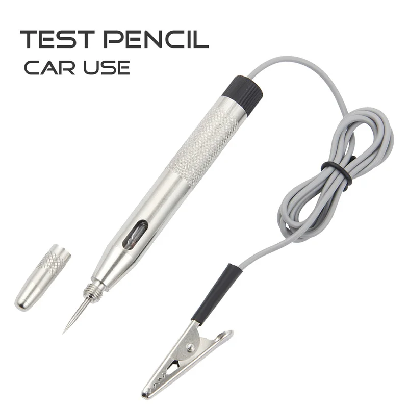 

Car Circuit Tester DC 6-24V Probe Light System Test Probe Lamp Auto Light Lamp Voltage Test Pen Detector Copper Diagnostic Tools