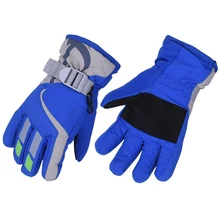 Зимние лыжные перчатки Детские Водонепроницаемые Утепленные зимние спортивные перчатки для мальчиков и девочек детские лыжные перчатки для сноуборда