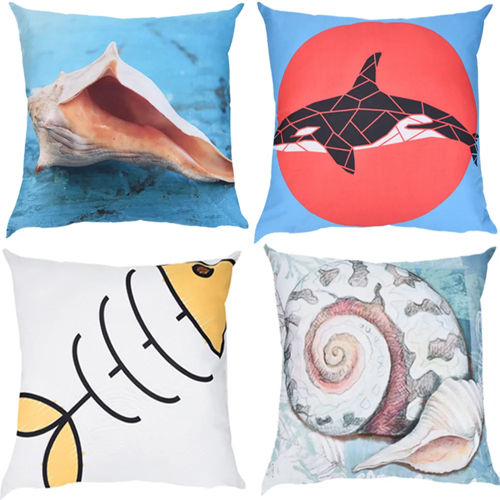 

Print Pillow Case Polyester Sofa Car Square Creative Cushion Cover Home Decor Non-Toxic Printed pillowcase Cartoon pattern theme