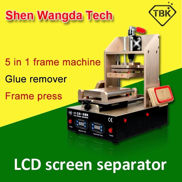 

5 in1 Universal LCD Repair Machine For Samsung Middle Bezel Separator Glue Remover Frame Laminating Machine