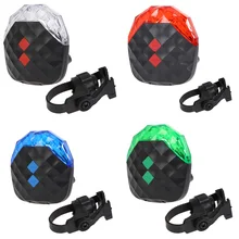 Hot Bike light mountain road Bike bicycle lights Colorful LightRear Tail Safety Warning 5 LED+ 2 Laser LED Cycling Flash Light