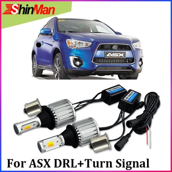 

ShinMan CAR DRL LED daytime running Light DRL Turn light Turn Signal light For Mitsubishi ASX accessories 2012-2015