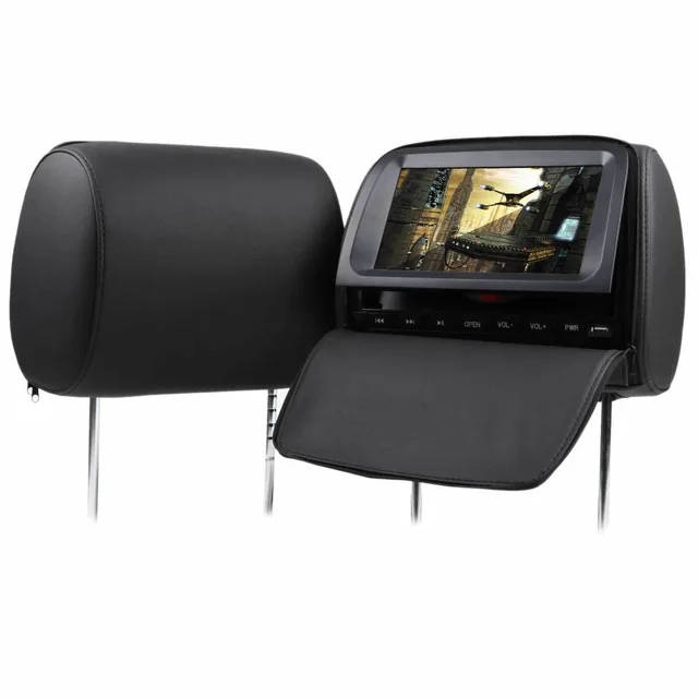 9" Black HD Car Headrest DVD Player car radio Digital Monitor IR FM