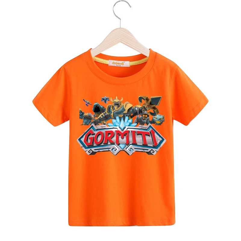 Boy Gormiti Game T-shirts Clothes Girls Summer White Casual Tshirts Children Short Sleeve Cotton Tee Top Clothing For Kids TX167 (9)