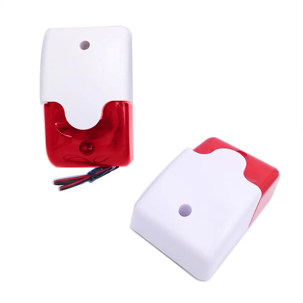 

12V Mini Strobe Siren Indicator Light Sound Flashing Security Anti-Theft Alarm New