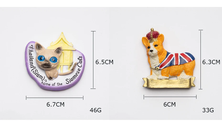 3D Animals Fridge Magnet 04