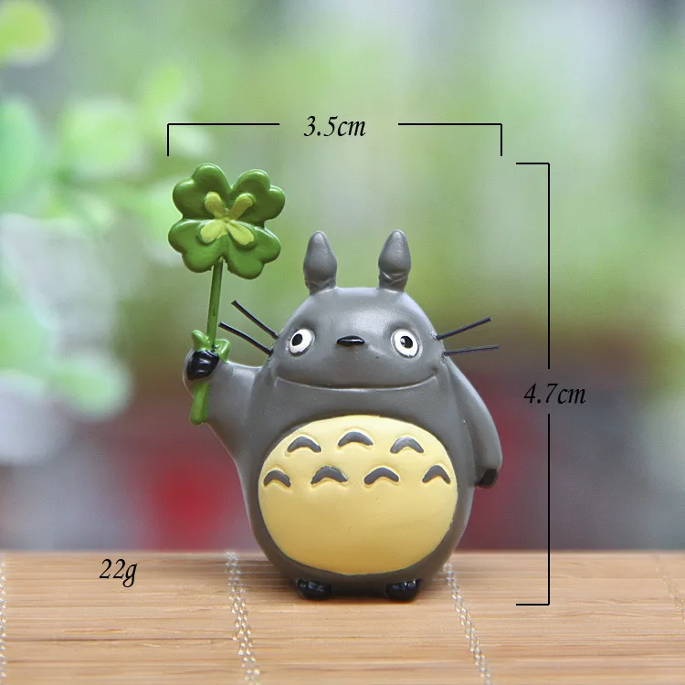 Япония мини Тоторо фигурка из смолы игрушки аниме Ghibli Миядзаки lucky фигурка Totoro модель коллекционное украшение для детей - Цвет: 7