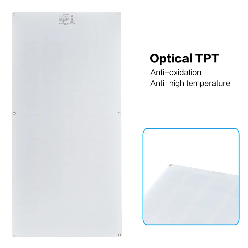 100W Solar Panel 18V 36 Cells New Quality Semi Flexible Monocrystalline PV Module for 12V Battery RV Yacht Car Home Charger 