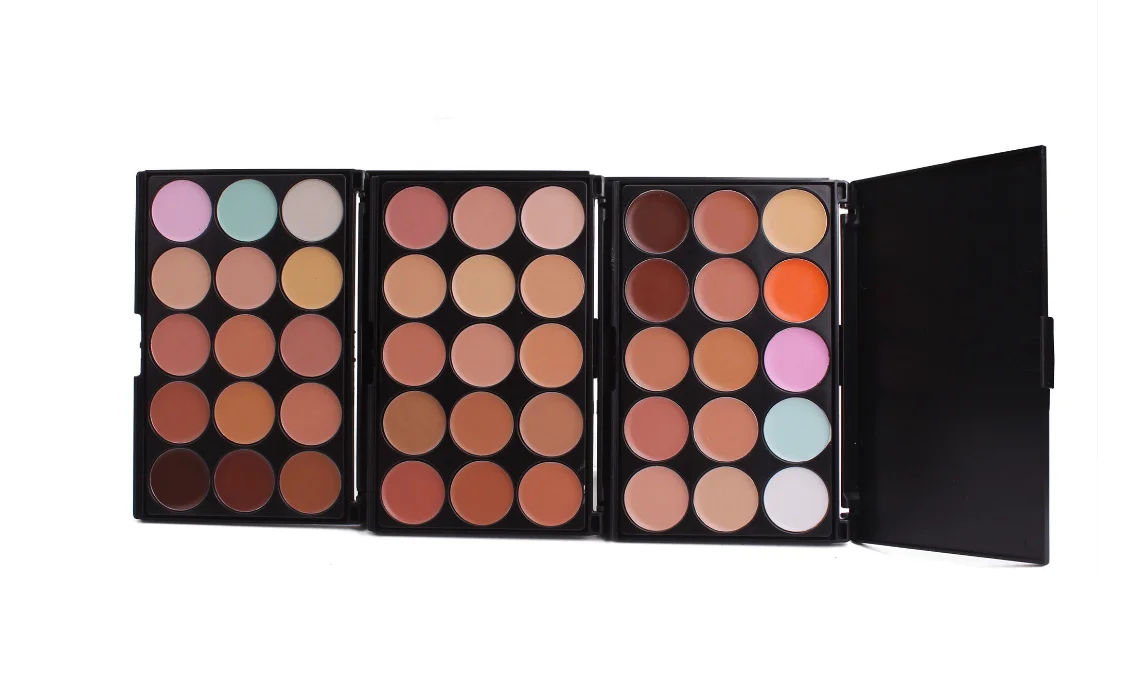 

15 Color Pro Makeup Facial C oncealer Camouflage c ream Palette Cosmetic Beauty Tools