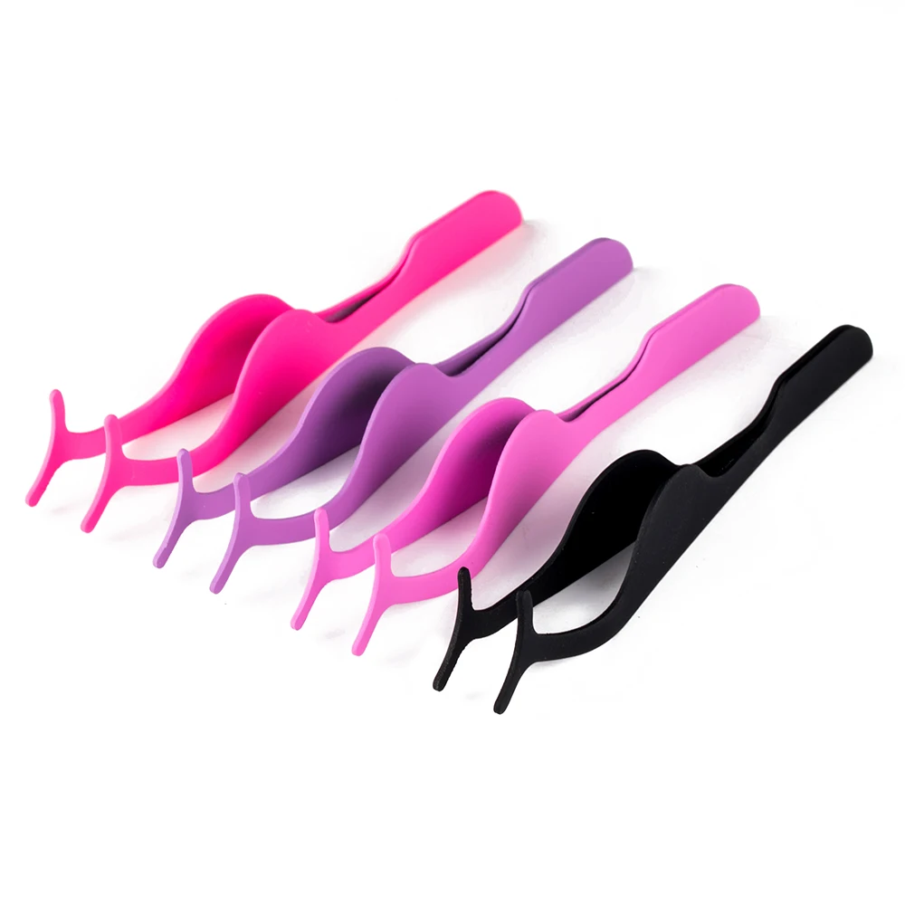 

TOMTOSH1PC False Eyelashes Tweezers Assisted Clip Fake Eye Mascara Eyelash Extension Curlers Tongs Cosmetic Pliers Beauty Tools