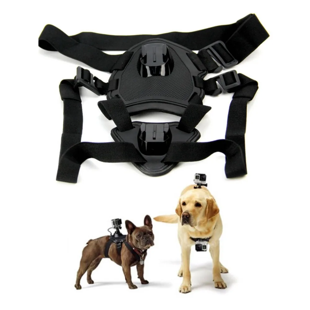 Go Pro Accessories Adjustable Dog Fetch Harness Chest Strap Belt Mount
