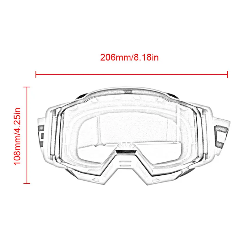 Nuoxintr MX Goggles Motocross Glasses Helmet Motorcycle Goggles Mask ATV Dirt Bike Ski for fox Racing Scooter Moto KTM Googles