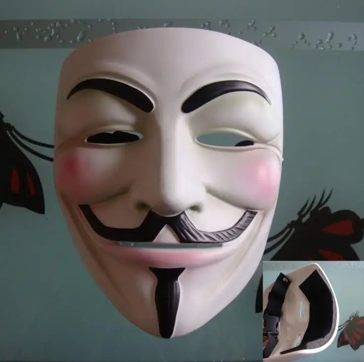 High Quality V For Vendetta Mask Resin Collect Home Decor Party Cosplay Lenses Anonymous Mask - Cosplay - AliExpress