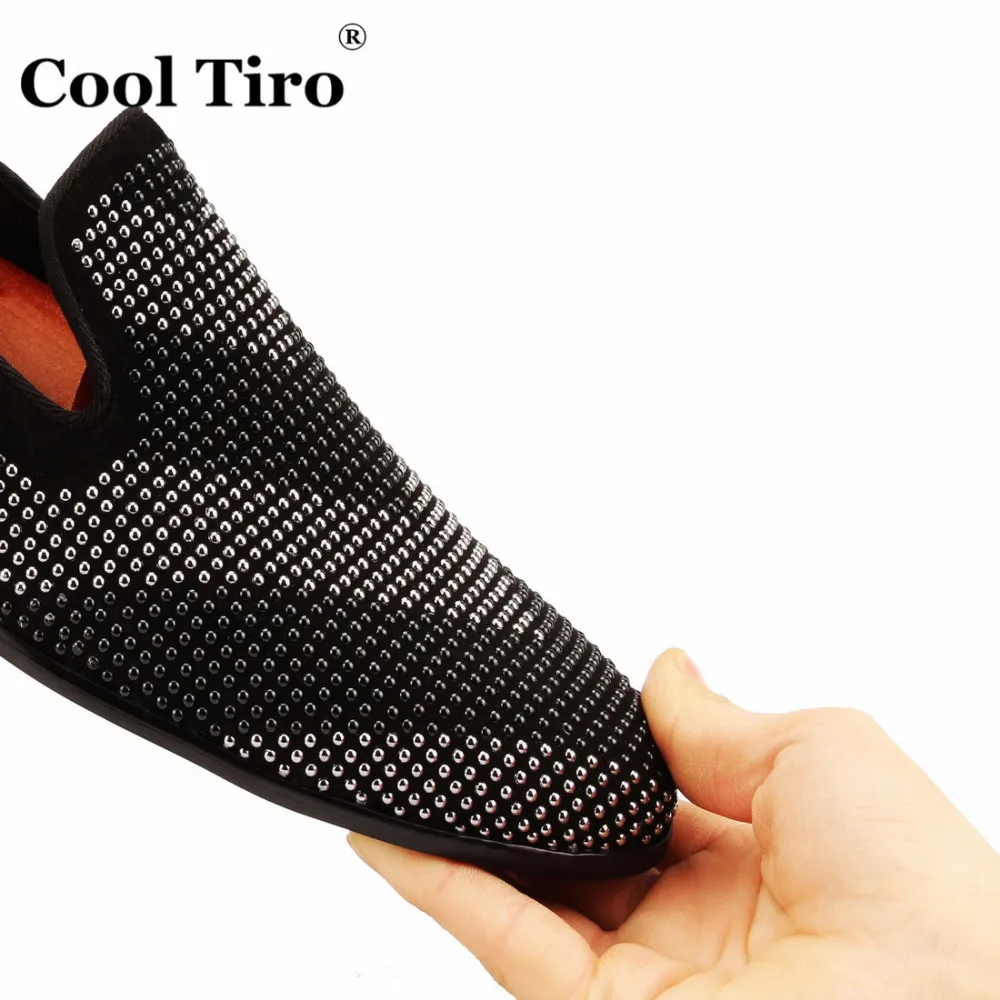 Rhinestone Loafers Men Flats strass Slippers (9)