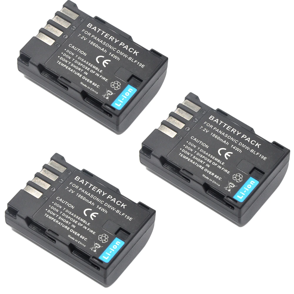 

2Pcs DMW-BLF19 DMW-BLF19E DMW-BLF19PP Replacement Li-ion Camera Battery for Panasonic Lumix GH3 GH4 GH5 DMC-GH3 DMC-GH4 DMC-GH5