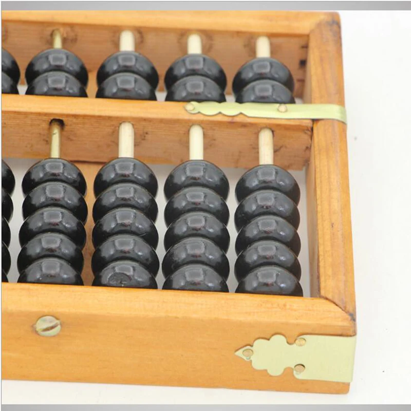 Абсолютно деревянный каркас Классический старинный калькулятор Абакус соробан Пластмассы Шарик игрушка развитие ребенка Математика Abacus интеллект