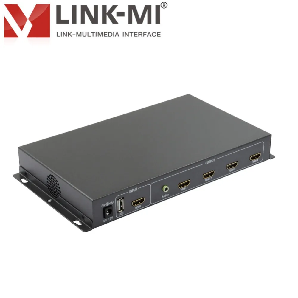 LINK-MI TV04S 2x2 видео настенный контроллер USB/HDMI процессор 4TV показывает Сращивание экрана для светодиодный/ЖК-дисплей