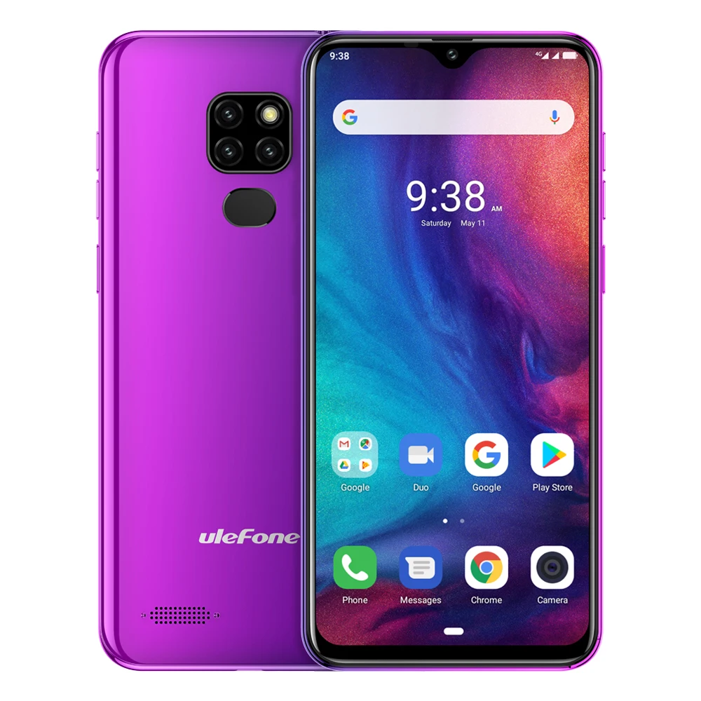 Ulefone Note 7P Smartphone Android 9.0 Cellphones Quad Core 3500mAh 6.1 inch Waterdrop Screen 3GB+32GB Mobile Phone Face Unlock