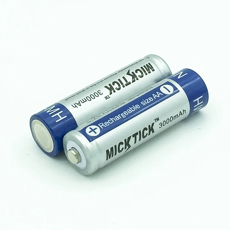 4 шт. MICKTICK 3000mah перезаряжаемая AA 5# батарея 1,2 V 2a Ni-MH батареи большой емкости камеры игрушки переработка батареи