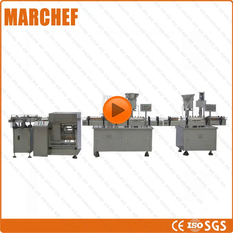 

High speed autometic particles filling capping line