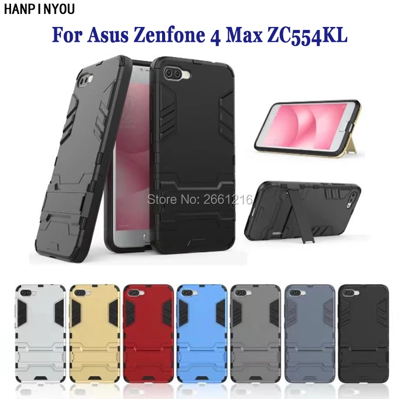 Для Asus Zenfone 4 Max ZC554KL 5 &quotгибридный мягкий ТПУ + Жесткий ПК двухслойный чехол
